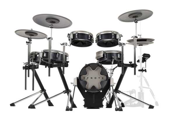 Kompaktes E-Drum Set mit 216 Sounds 245 Drumkits und einfacher Aufnahmefunktion 