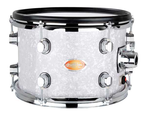 drum-tec pro custom Tom 12x08 (white pearl)